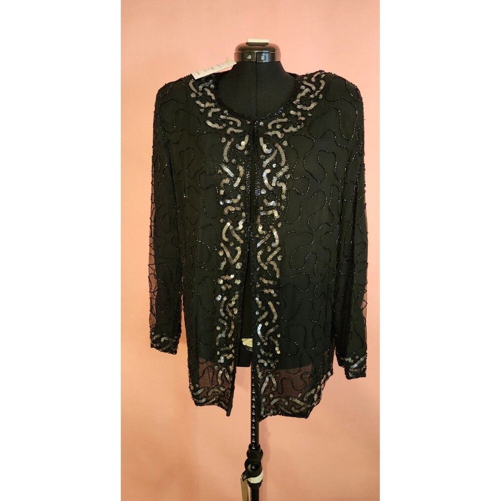 Beaded Silk Top With Lining Made In India